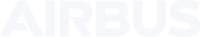 Weißes Airbus-Logo mit stilisiertem Schriftzug