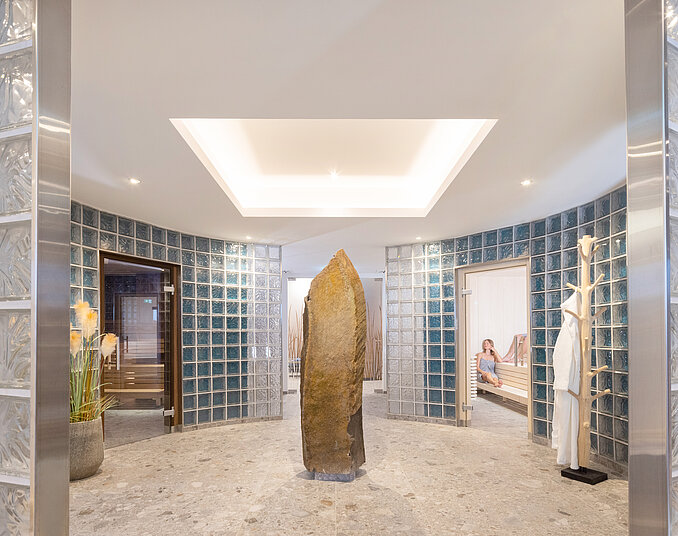 Eingangsbereich des Wellness Berreichs Day Spa im Hotel in Friedrichshafen.