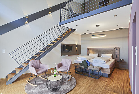 Maisonette Suite mit Seesicht in Friedrichshafen am Bodensee Moderne Maisonette Suite mit hochwertiger Ausstattung.