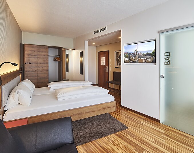 Großes, modern eingerichtetes Premium Doppelzimmer 
